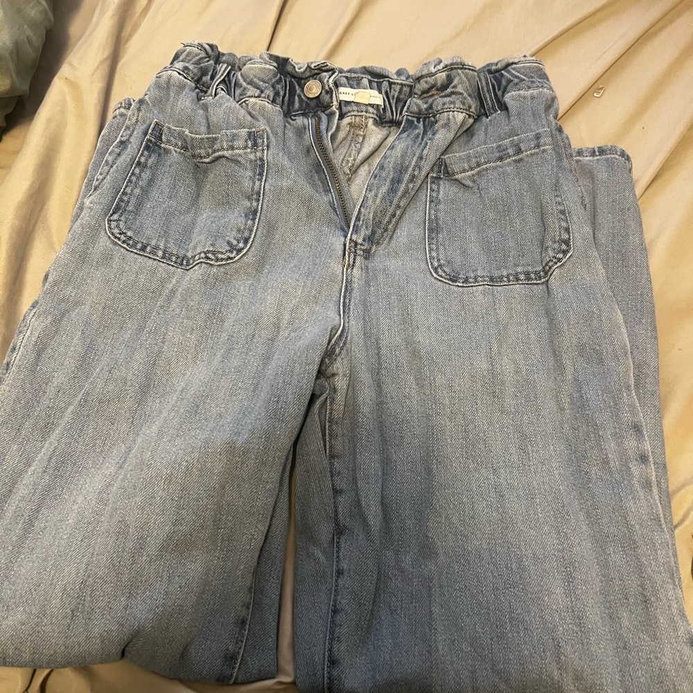 Grey lab stretchy waist jeans never worn